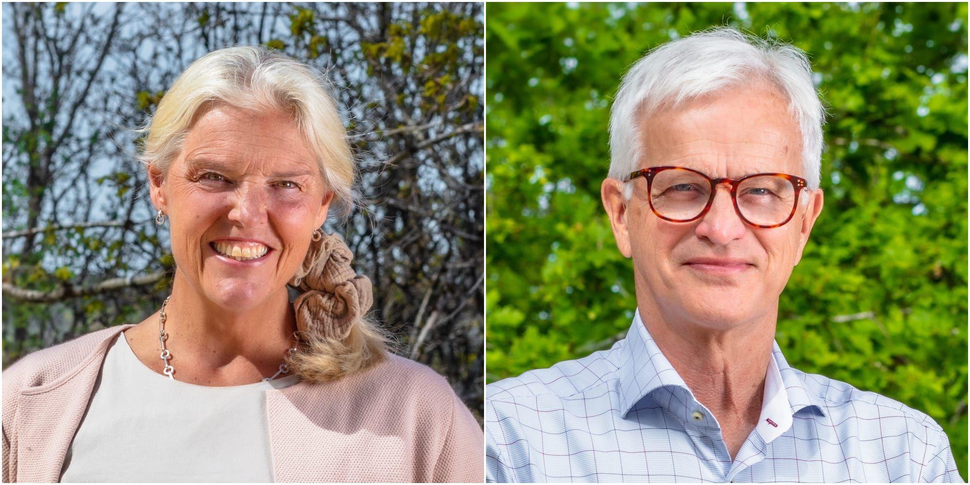 Suzanne Parenius (C), ledamot kommunstyrelsen och Per Eric Börjesson (C), ledamot utbildningsnämnden.