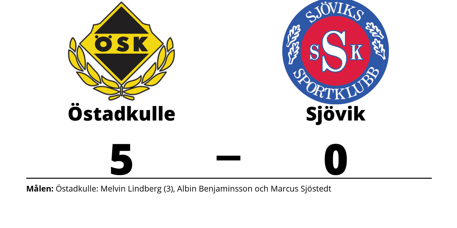 Östadkulle SK herr vann mot Sjöviks SK