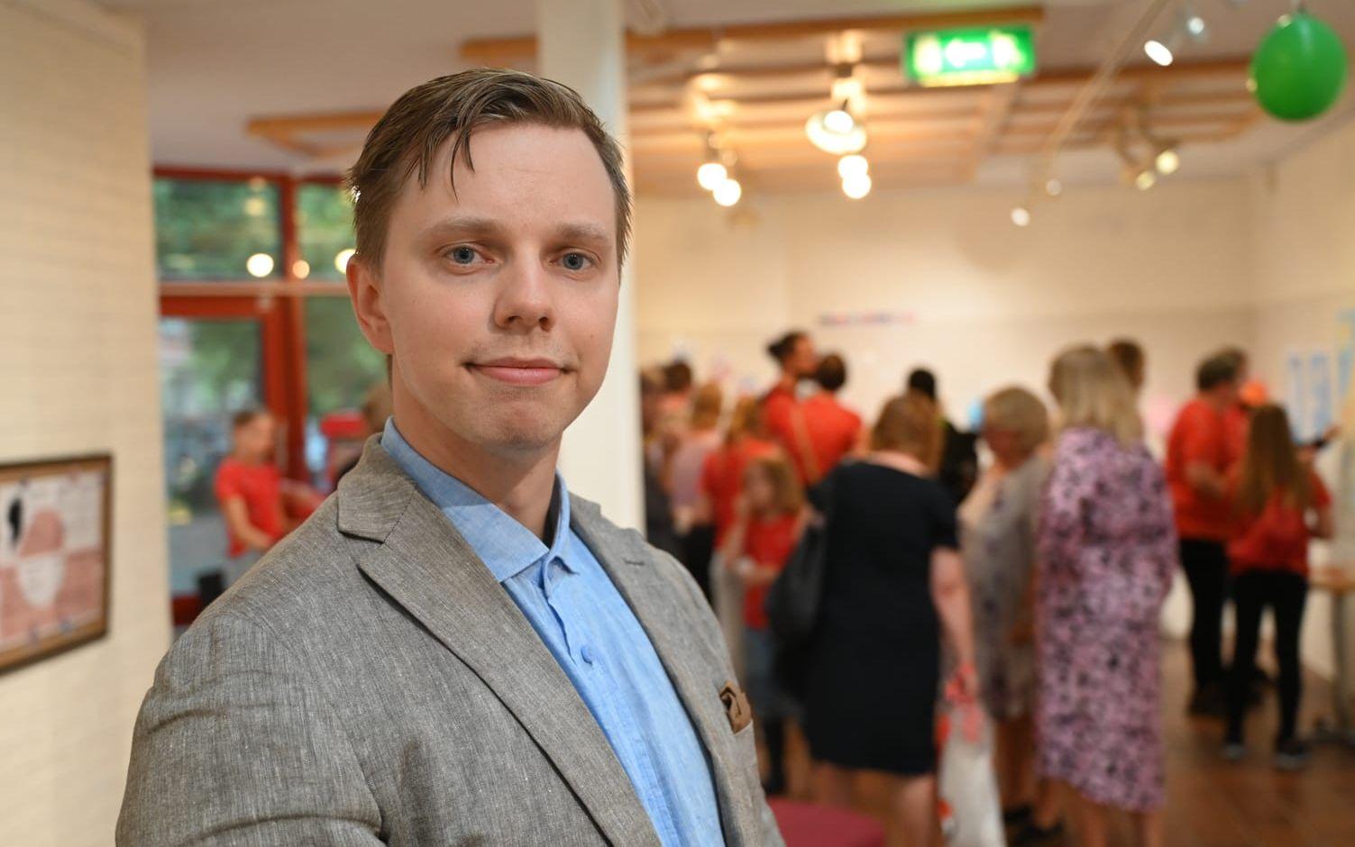 Vincent Nordgren var på plats och firade in både utställningen och mässan.