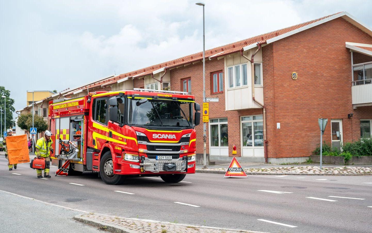 Olyckan inträffade strax före 16 på onsdagseftermiddagen.