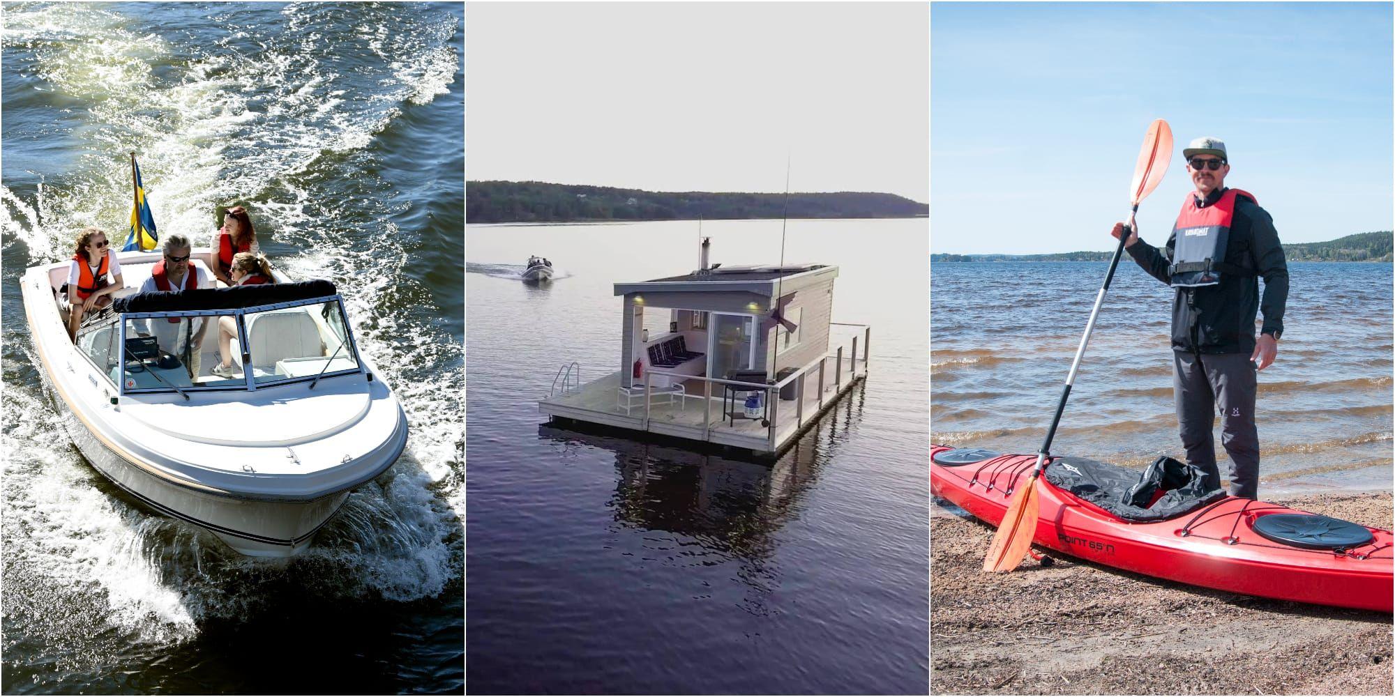 Bastuflotte, kajak eller fiskebåt – allt finns att hyra runtom i kommunen.