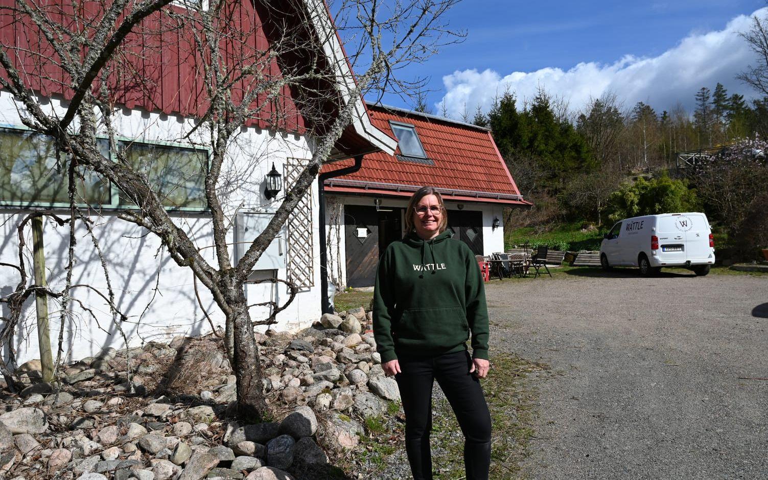 Brygghuset finns intill familjen Johanssons bostadshus i Aggetorp i Gråbo.