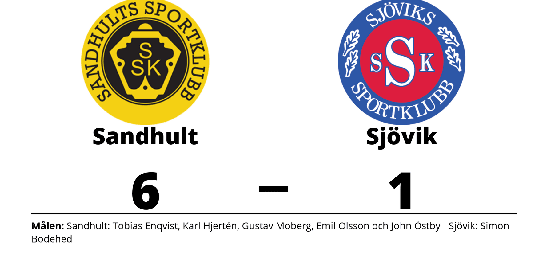 Sandhults SK vann mot Sjöviks SK