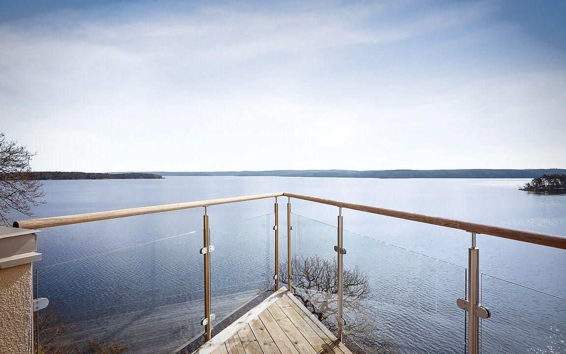 Panoramautsikt från terrassen. 